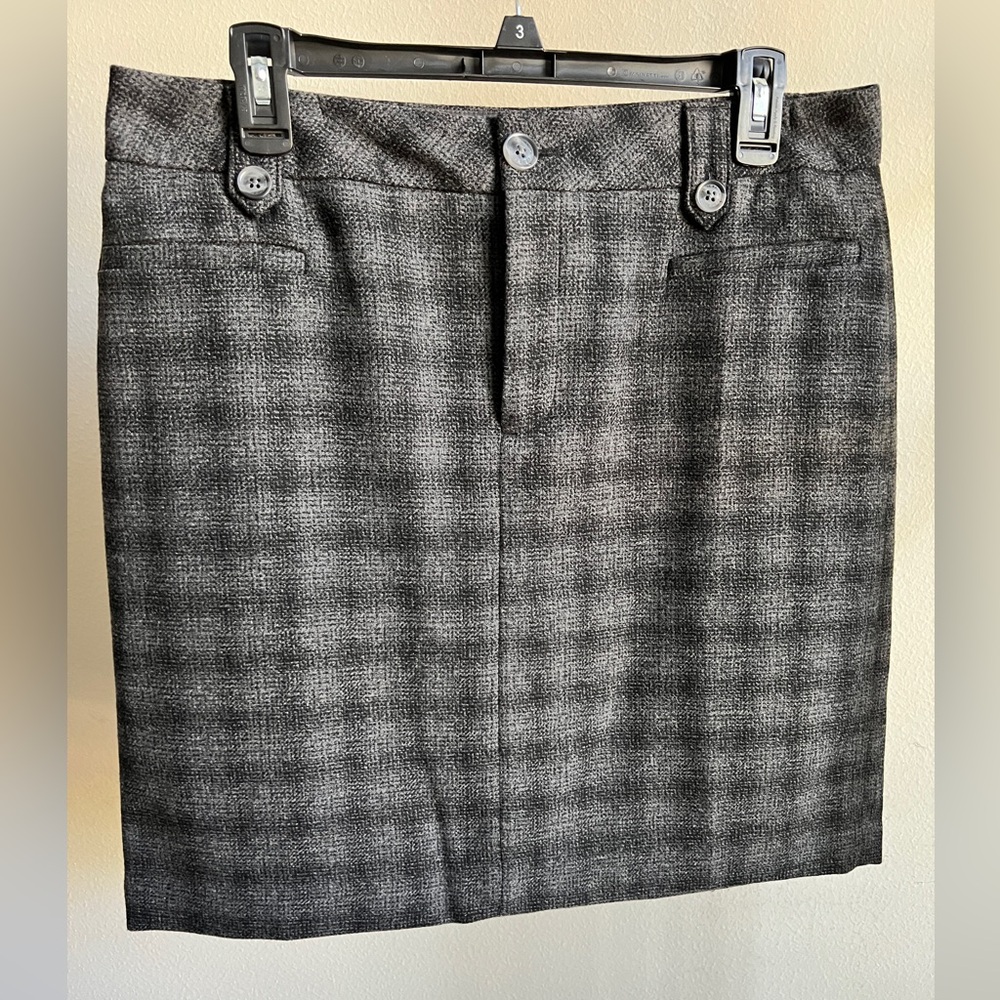 Wool mini skirt